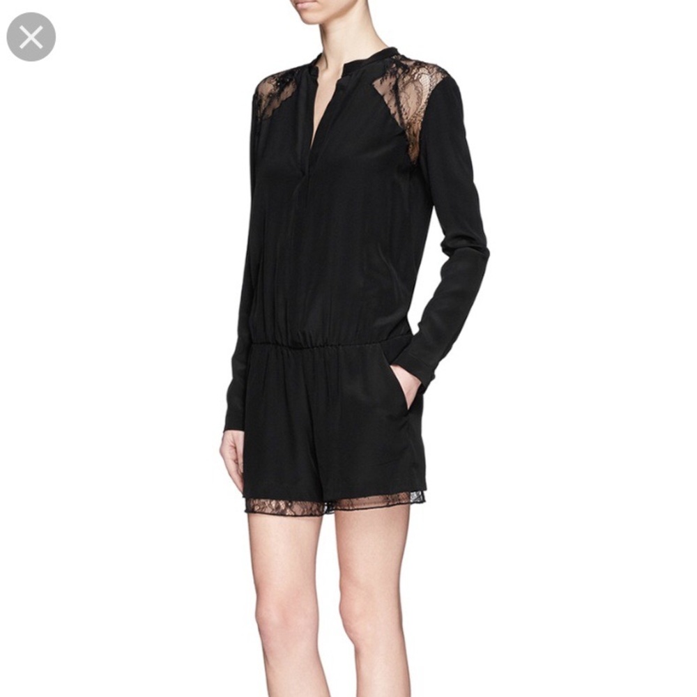 Maje Black Silk Short Jumper
